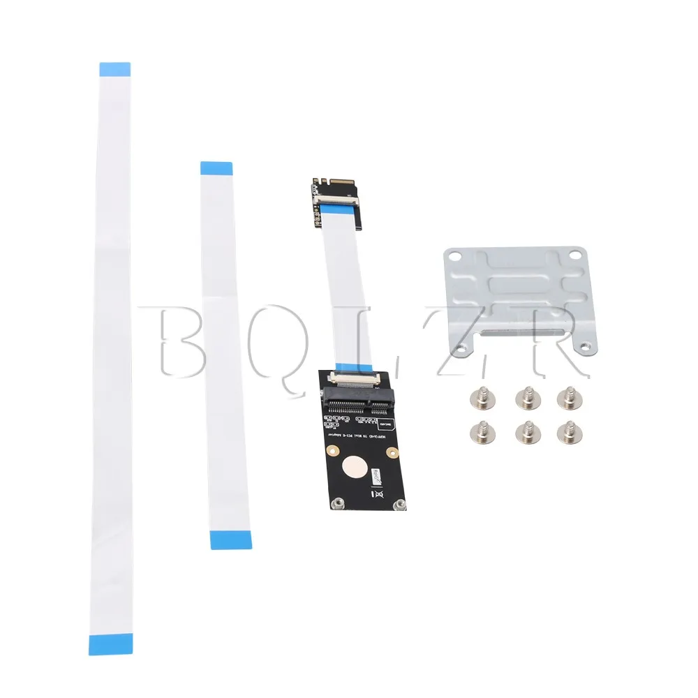 

BQLZR Black PVC NGFF key A-E to Mini PCI-E Extension Cord Adapter for BCM94360CD BCM943602CS BCM94360CS2 BCM943224PCIEBT2 Card