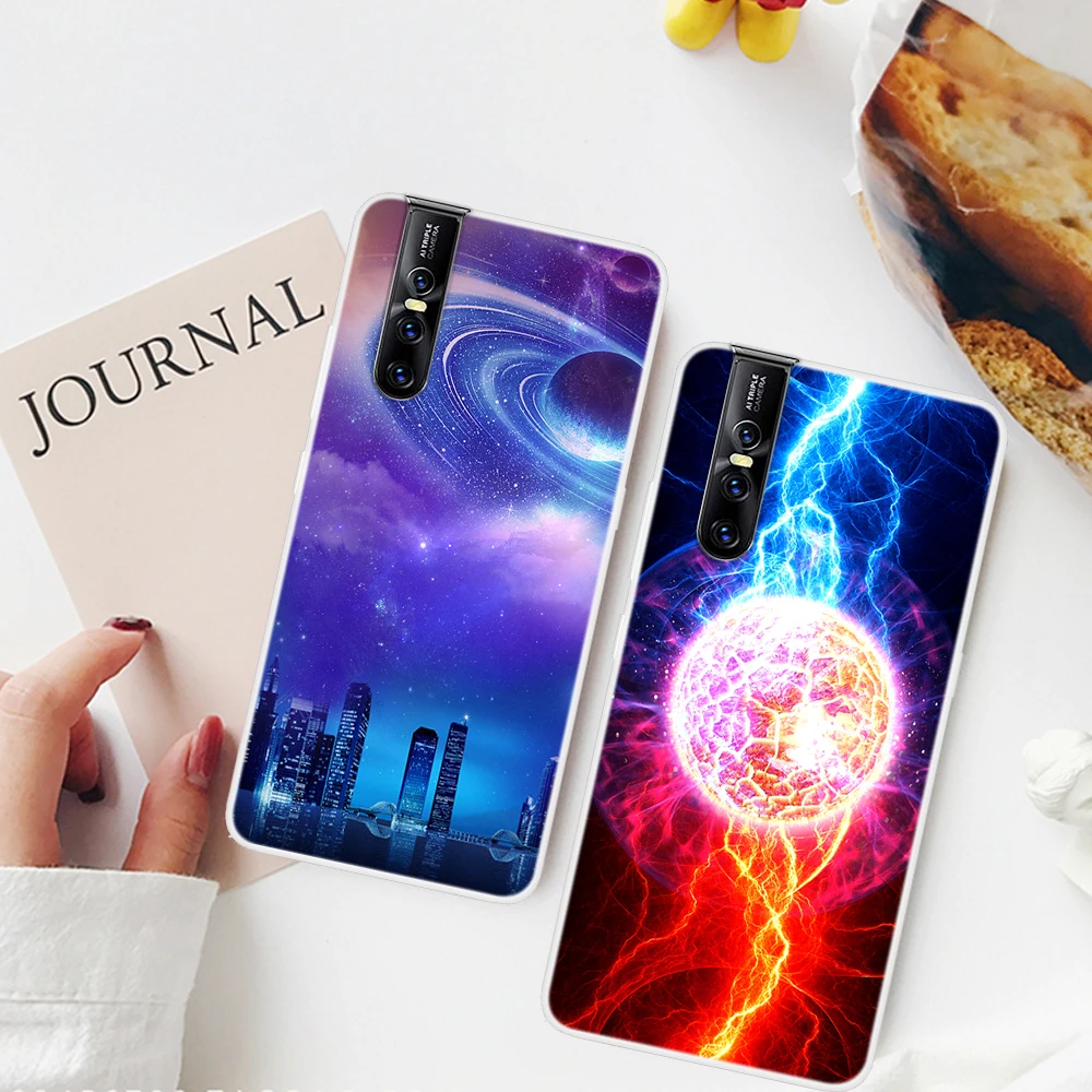 For Vivo V15 Pro Case Clear Bumper Star Print Back Cover For Vivo V15Pro Case Silicone TPU Coque For Vivo V15 Pro V 15 V15Pro
