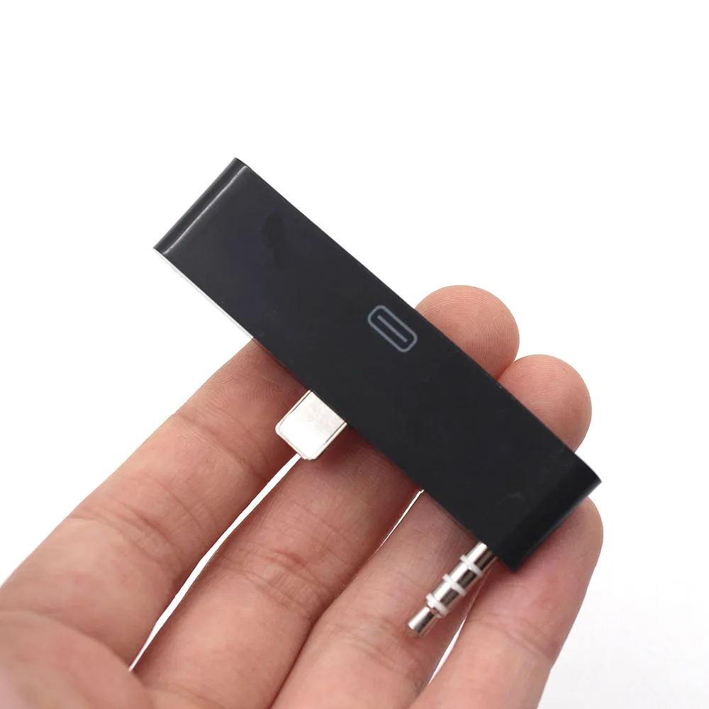 Portable 8 Pin Female To 30 Male 3.5 mm Charging Audio Adapter For iPhone 5/5s/5c/6/6S Plus Charger Data SYNC Adaptor Black | Мобильные