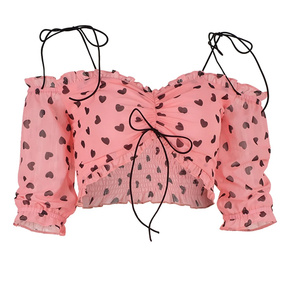 FTGSDLONG Sexy Crop Top and Mini Skirt Set Chifon Suit Women Two Piece Sets Summer Drawstring Print Slash Neck Blouses + Skirts FTGSDLONG Sexy Crop Top and Mini Skirt Set Chifon Suit Women Two Piece Sets Summer Drawstring Print Slash Neck Blouses + Skirts