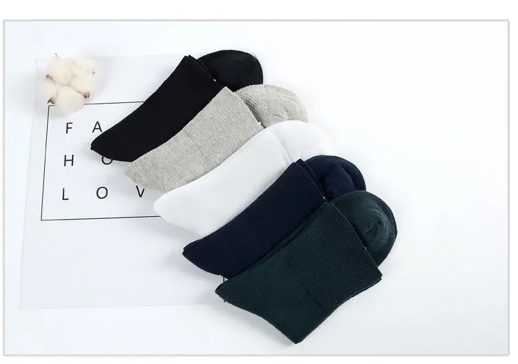 10 пар мужские Носки Хлопок дезодорант двойной иглы Носки зимой толстые сплошной цвет для отдыха коттоновые носки