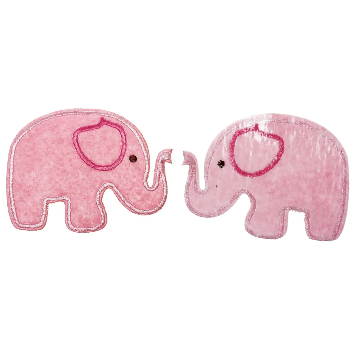 Blue Pink Elephant Patches Elephant Appliques Iron On or Sew On 8cm 3/"inch