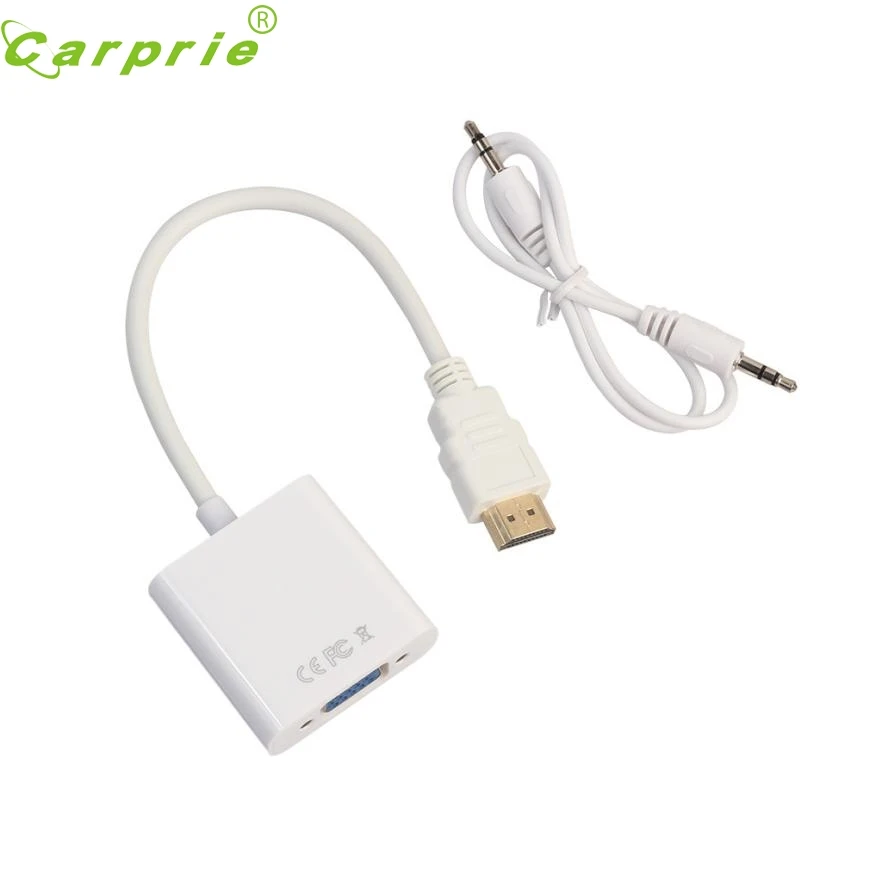 Audio swivel Audio Cable 1080P HDMI Male to VGA Female Video Adapter Cable Converter With 3.5mm Audio Out gift db5 p30