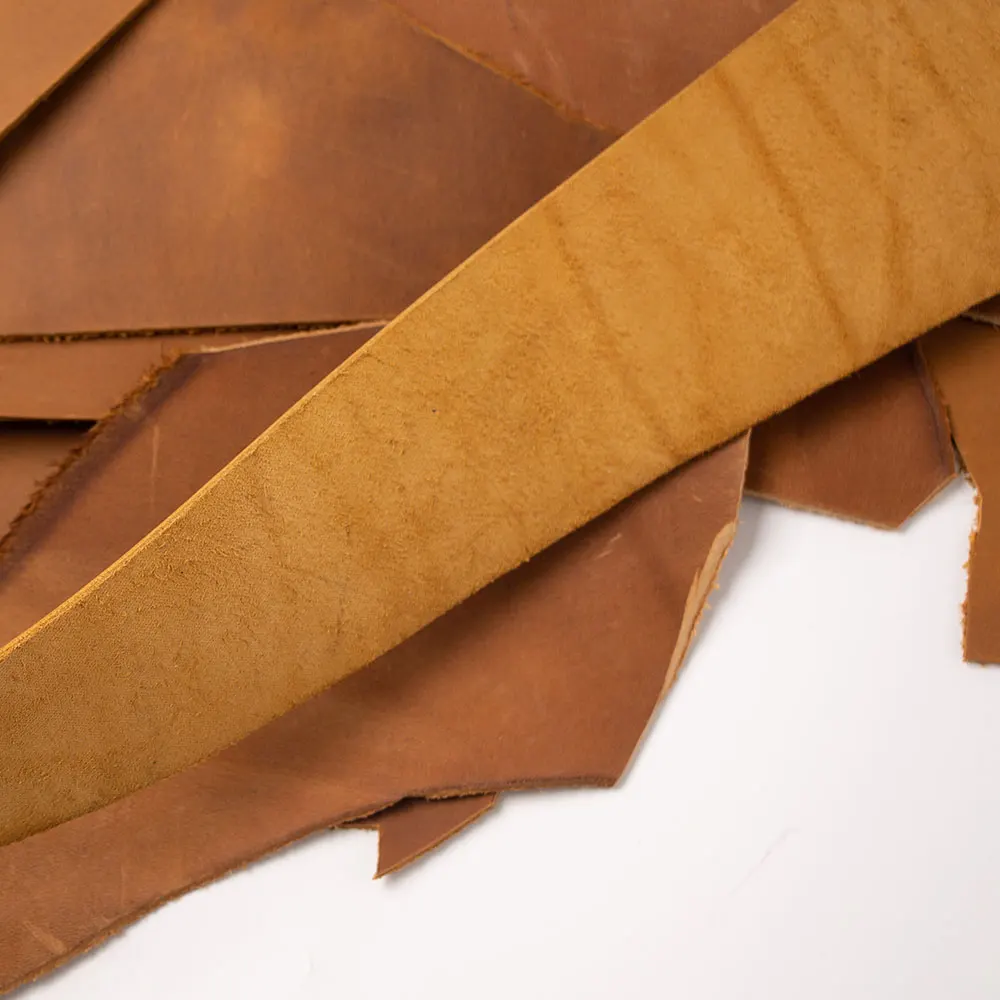 Cowhide scrap leftover cow leather thick genuine leather First Layer Tanned cow skin hide full grain 1.8 to 2.2 mm