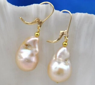 

Miss charm 0000273 RARE baroque baby pink reborn keshi pearl dangle earring