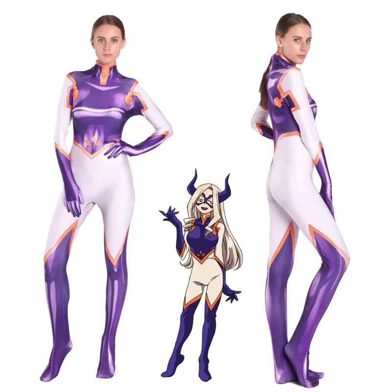 Women Kids MtLady My Hero Academia Cosplay Costumes Anime Bodysuits Halloween for Adult Zentai |