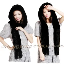 cx-c-17d Модные трикотажные genunie кролика рекс Мех животных шарф, шляпа