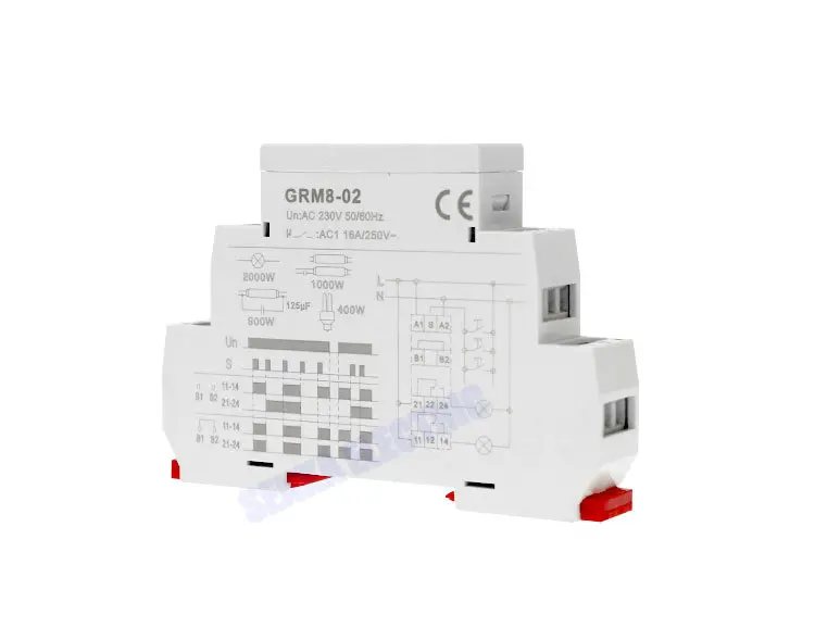 Din-рейка SPDT Impluse реле GRM8 16A AC 230V AC/DC12-240V электронное реле памяти с фиксацией с сертификатом CE