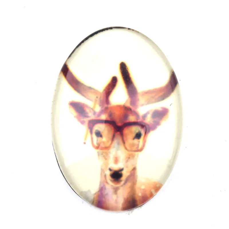 Glass Pattern Cabochon Handmade Cabochons Oval 20mm x 30mm Crafts Jewelry Accessories Findings Supplier 20pcs/lot | Украшения и