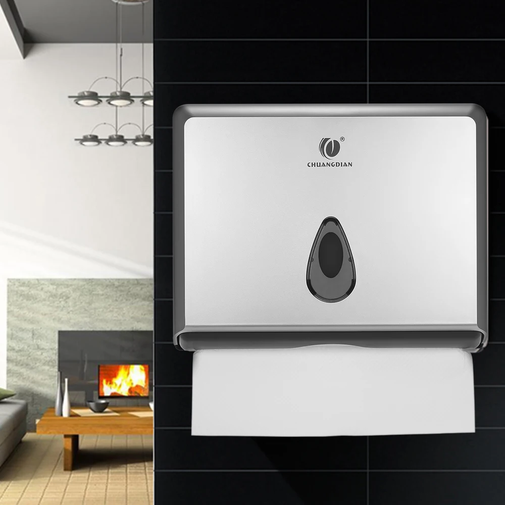 Wall mounted Bathroom Tissue Dispenser Tissue Box Holder for Multifold