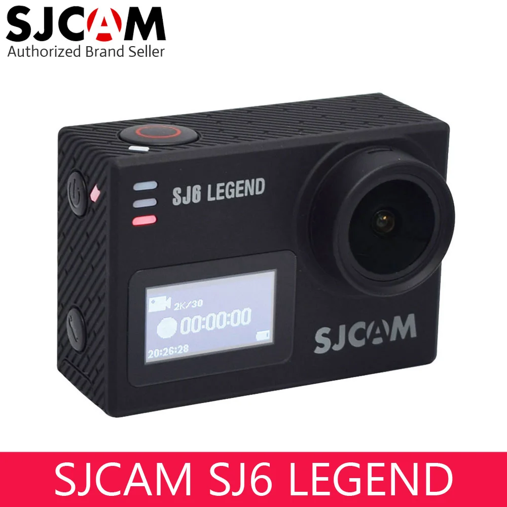 

Original SJCAM SJ6 Legend Touch Screen 4K Mini Camera with 360° Rotation Mount Waterproof Case Full Accessories Sport DV
