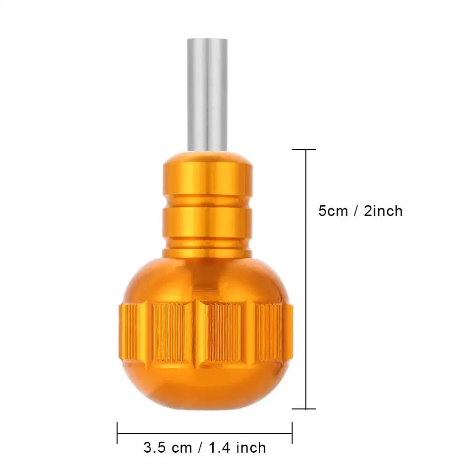 3 Цвета 35 мм алюминиевый сплав Татуировка накатанная ручка трубка татуировка машина ручка инструменты для зажима Татуировка поставка
