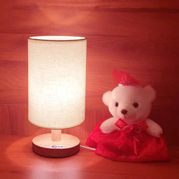 

Dimmable Solid Wood RGBW Led Magical Table Desk Lamp night Light Voice Control by Alexa Echo Google Home 6w WiFi Control by APP