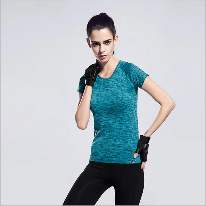 CKAHSBI Women Quick Dry Sport Yoga Shirts Professional Clothes Running