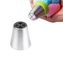 1 шт. из нержавеющей стали русский Тюльпан Цветок для глазировка торта Насадки для украшения выпечки инструмент для выпечки инструменты для украшения торта