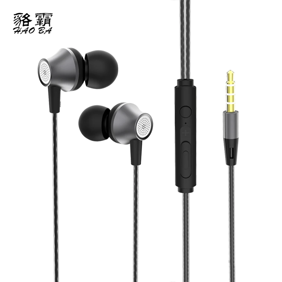 Wired Headphone For iPhone Samsung Huawei In Ear Earphone Stereo