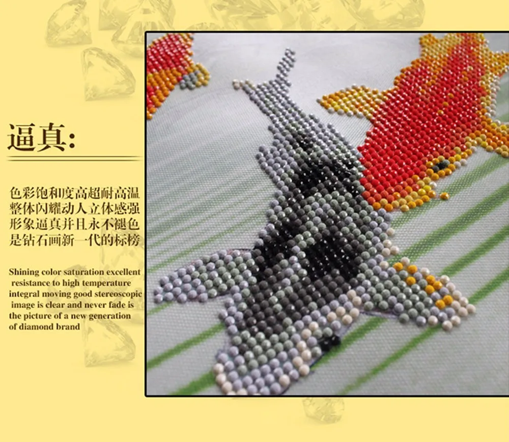 30x30 см (12 &quotx 12&quot) ваза цветы полный дрель Положите ручной работы Вышивка DIY с