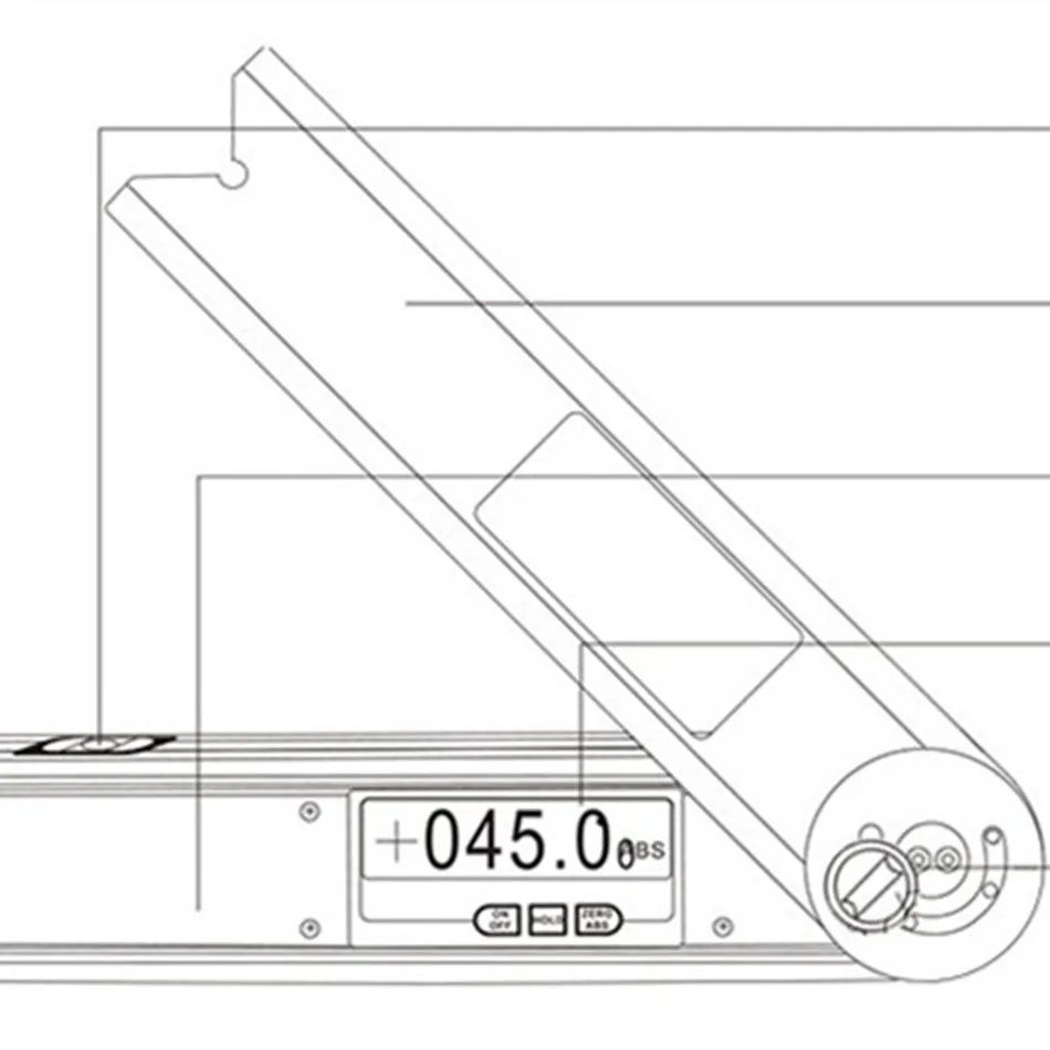 Высокоточный цифровой электронный угломер измеритель угломер уровень инклинометра Alunimun сплав Деревообработка