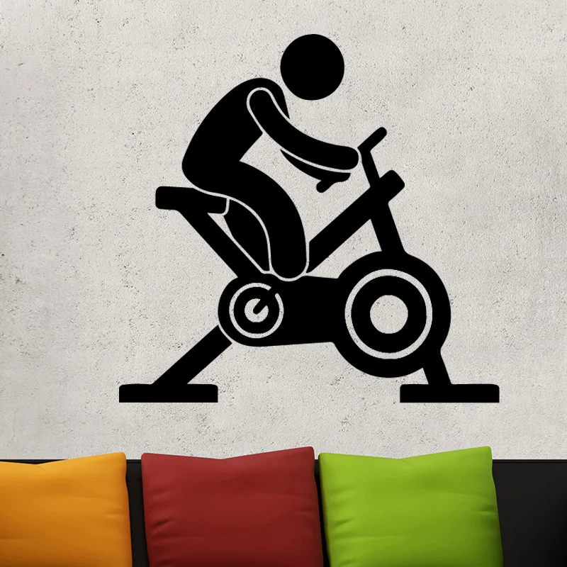 Sports Equipment Body RPM Wall Stickers for Living Room Gym Decoration