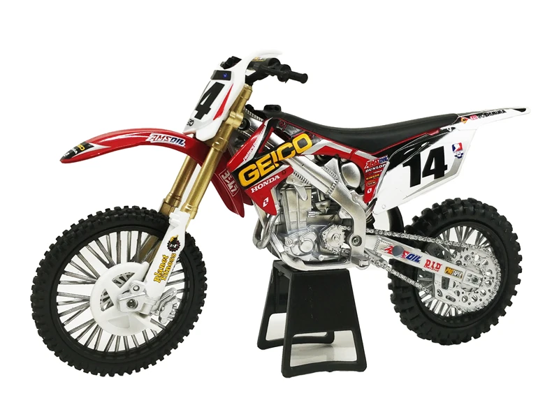 

1:12 Newray CFR450R #14 COLE SEELY Diecast Motorcycle Miniature Bikes Motocross No Box