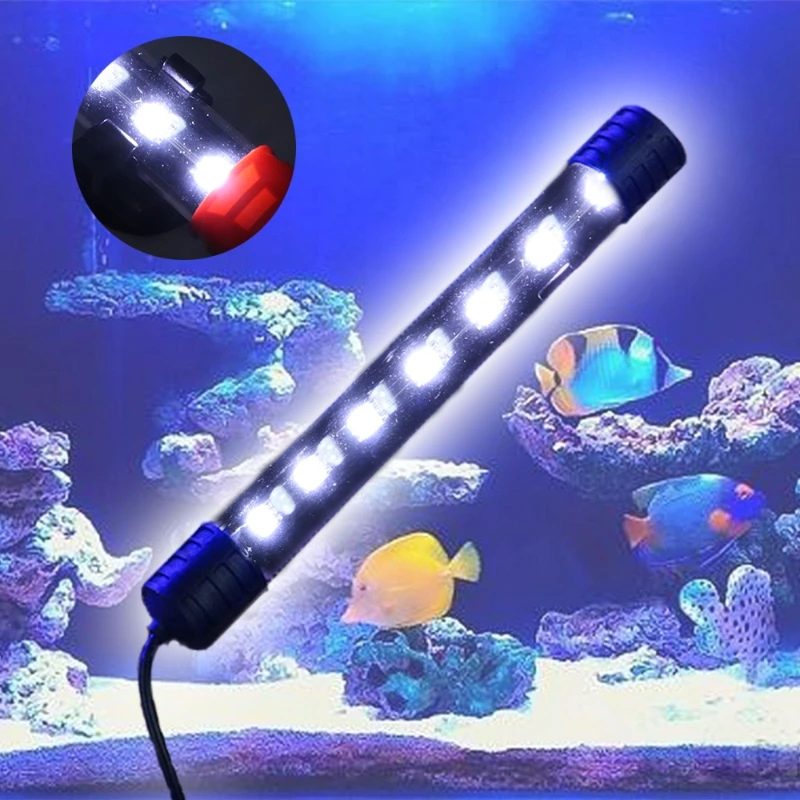 1.5W Submersible Waterproof Aquarium Fish Tank LED Light Bar Strip Lamp