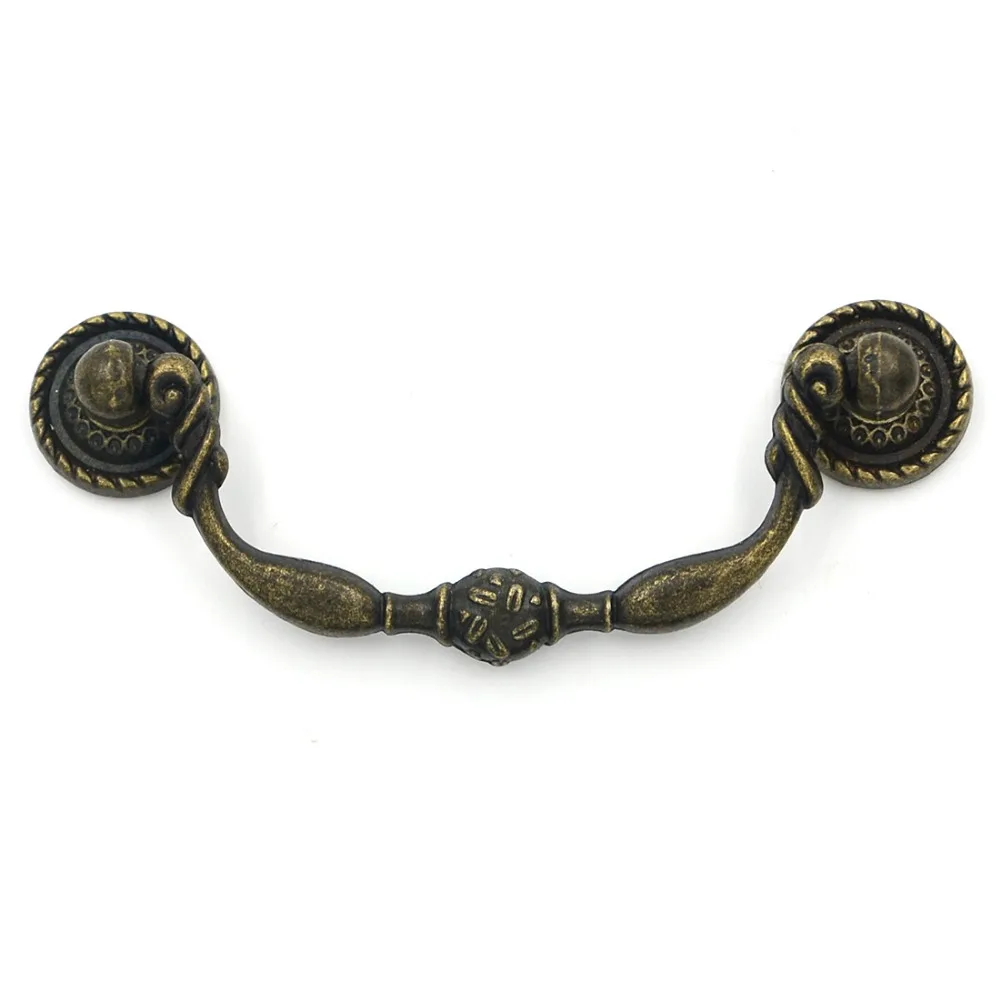 2pcs 115mm Pulls Antique Vintage Drawer Handles Drawer Cupboard