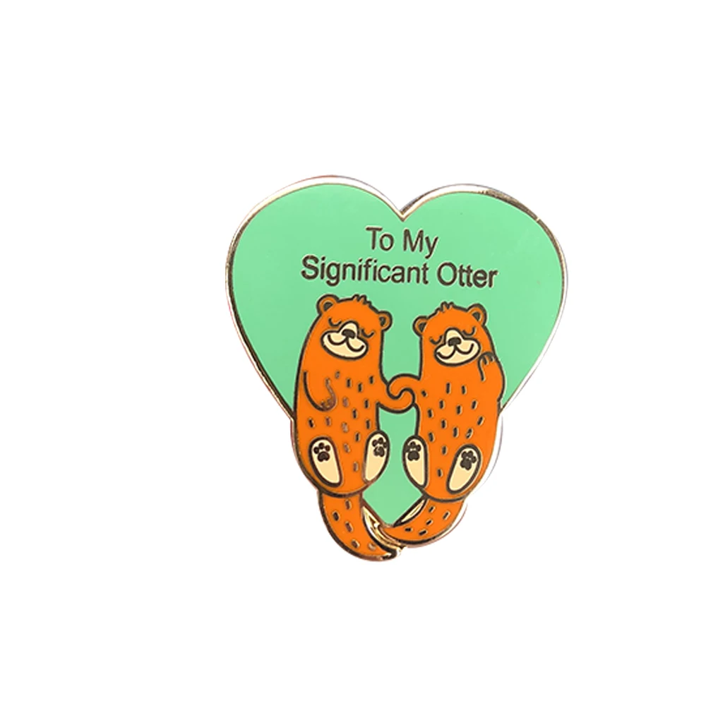 

To My Significant Otter Pin Valentines day Brooch funny i love you boyfriend husband for girlfriend anniversary gift for her