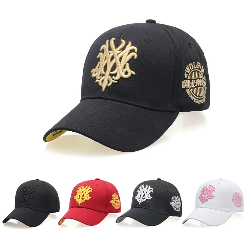 

KWD 2018 Fashion Hip Hop Baseball Cap Canvas Casual Letter Embroidery Dad Sun Hat for Men Women Casual Visors Adjustable