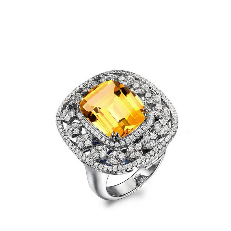 AINUOSHI 2.5ct кольцо с натуральным топазом Кулон винтажный дизайн Подушка драгоценные камни Кольцо чистое серебро 925 кулон ювелирный подарок