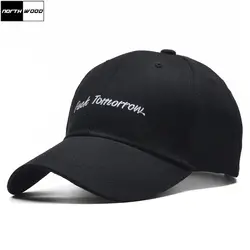 [NORTHWOOD] черный письмо Бейсбол Кепки Для мужчин Snapback хип-хоп Кепки корейский кости ОММ Для женщин Бейсбол Кепки s встроенная Шапки