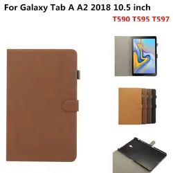 Флип Ретро Чехол для samsung Galaxy Tab A A2 10,5 2018 T590 T595 SM-T590 SM-T595 T597 Премиум чехол из ПУ кожи Coque + пленка