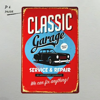 

DL-Classic Garage service&repair Tin Sign, Gas Oil, Hot/Rat Rod, Street Rod, Man Cave