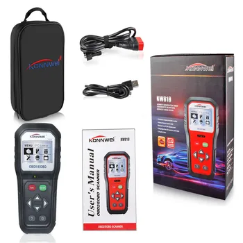 

Car OBD2 Scanner Anto Diagnostic Tool KONNWEI KW818 CAN BUS Car Code Reader KW818 OBD II Multi-Language Scanner ELM327 MS509