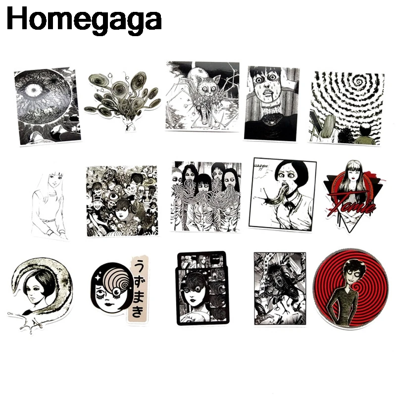 Homegaga 56 шт. Junji Itou Tomie ПВХ наклейки для скрапбукинга автомобильный багаж скейтборд телефон ноутбук настенные наклейки для гитары D2179