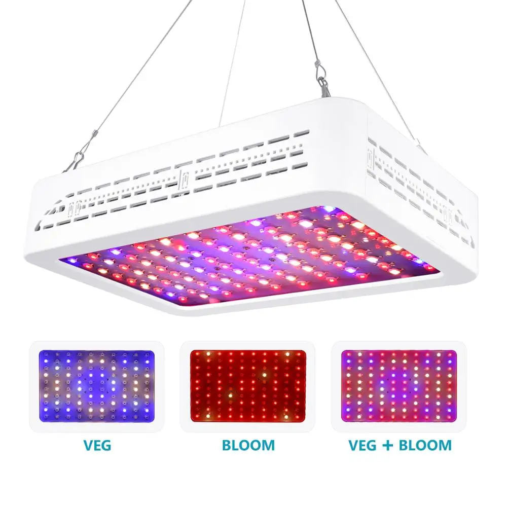 

Neewer 1000w LED Plant Grow Light with Bloom and Veg Full Spectrum Double Switch 3 Light Modes Optional for Indoor Plants Growth