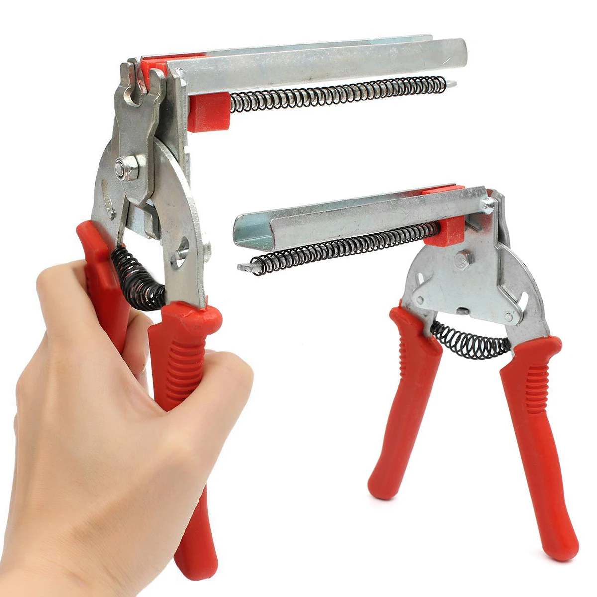 New Red Hog Ring Heavy Duty M Nail Plier Fencing Fence Wire Ringer Gabion Mesh