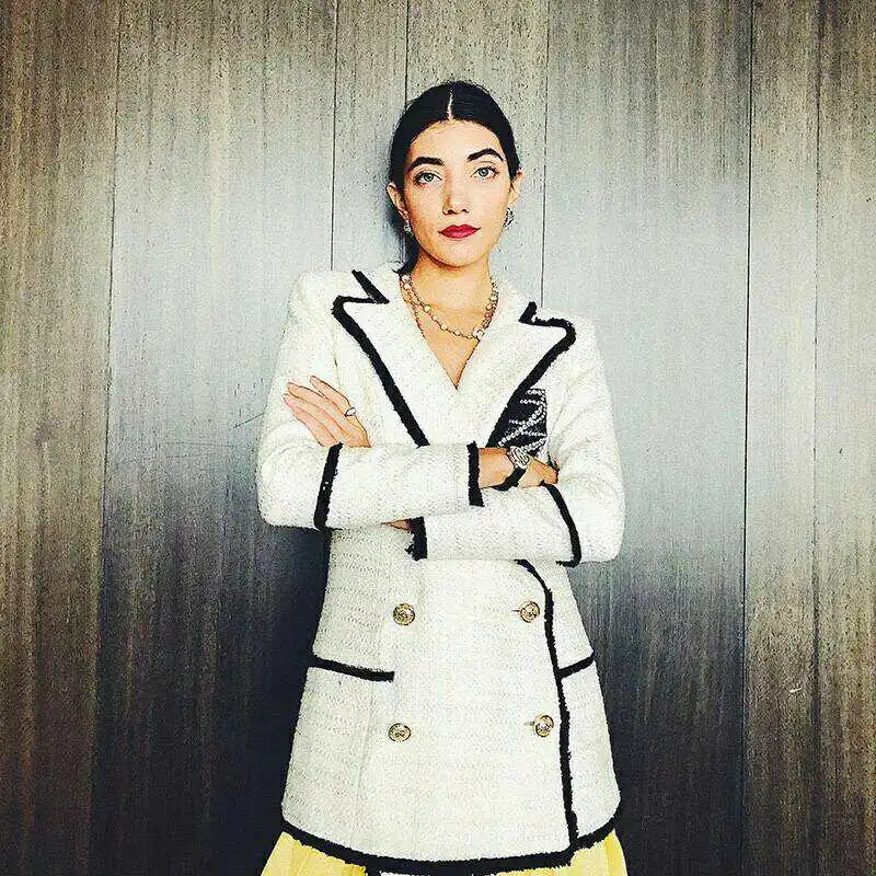 Высокое качество Runay дизайнерское зимнее пальто женские бриллиантовые значки