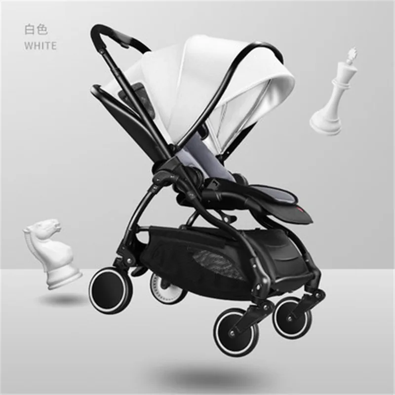 

Newborn lightweight folding chair can sit two-way 0-3 years old children four-wheeled baby stroller