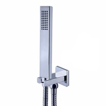

Free Shipping wall mounted hand held shower head sets brass handheld shower 1.5M stainless steel shower hose brass holder TH054