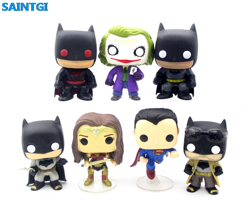 

SAINTGI POP Batman v Superman Dawn of Justice DC Action Figure PVC 10CM Doll Super Heroes Collection Model T501