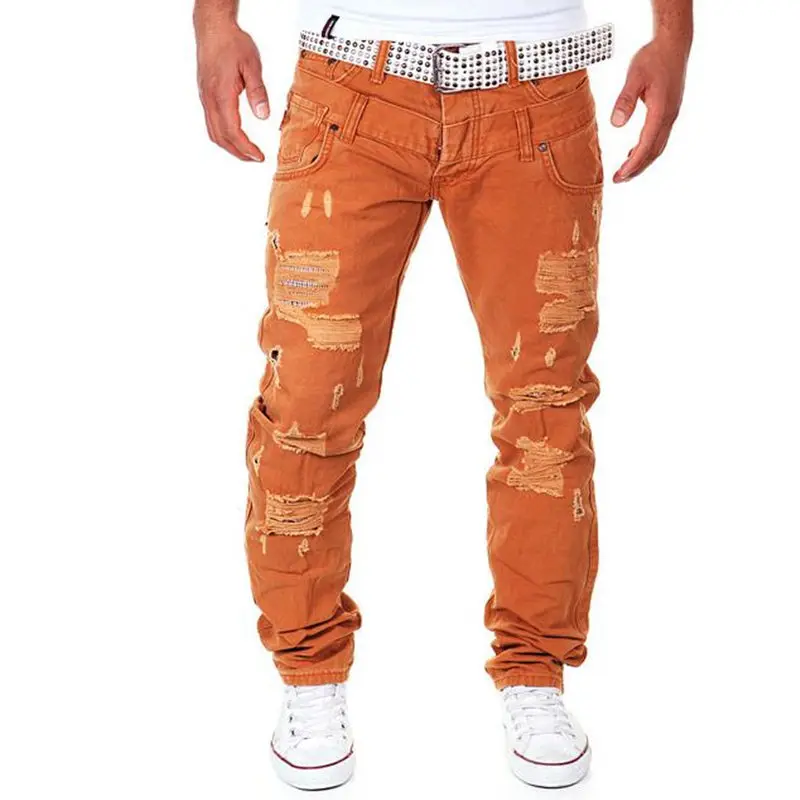 Fashion Leisure Long Trousers Men's Cargo Pants Alternative Cotton