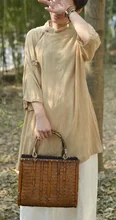 New product launch in the spring of 2016, the original design loose big yards cotton linen silk casual women’s shirt
