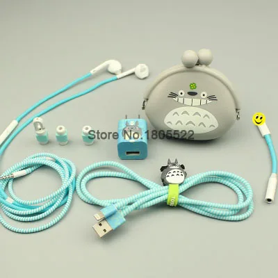 Протектор для кабеля наушников устройство для сматывания кабеля USB наклейки для зарядного устройства Спиральный шнур протектор наушники чехол сумка для iphone 5 5s 6 6s 7 7plus