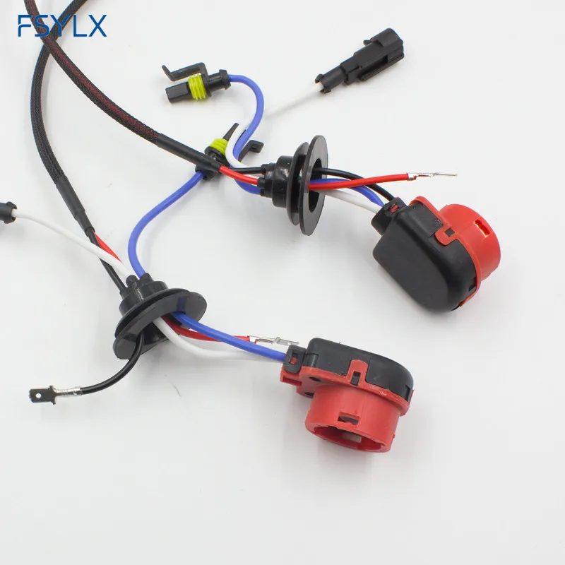 FSYLX автомобильный D2 D2C D2S D2R розетка усилителя разъем силовой кабель HID балластная