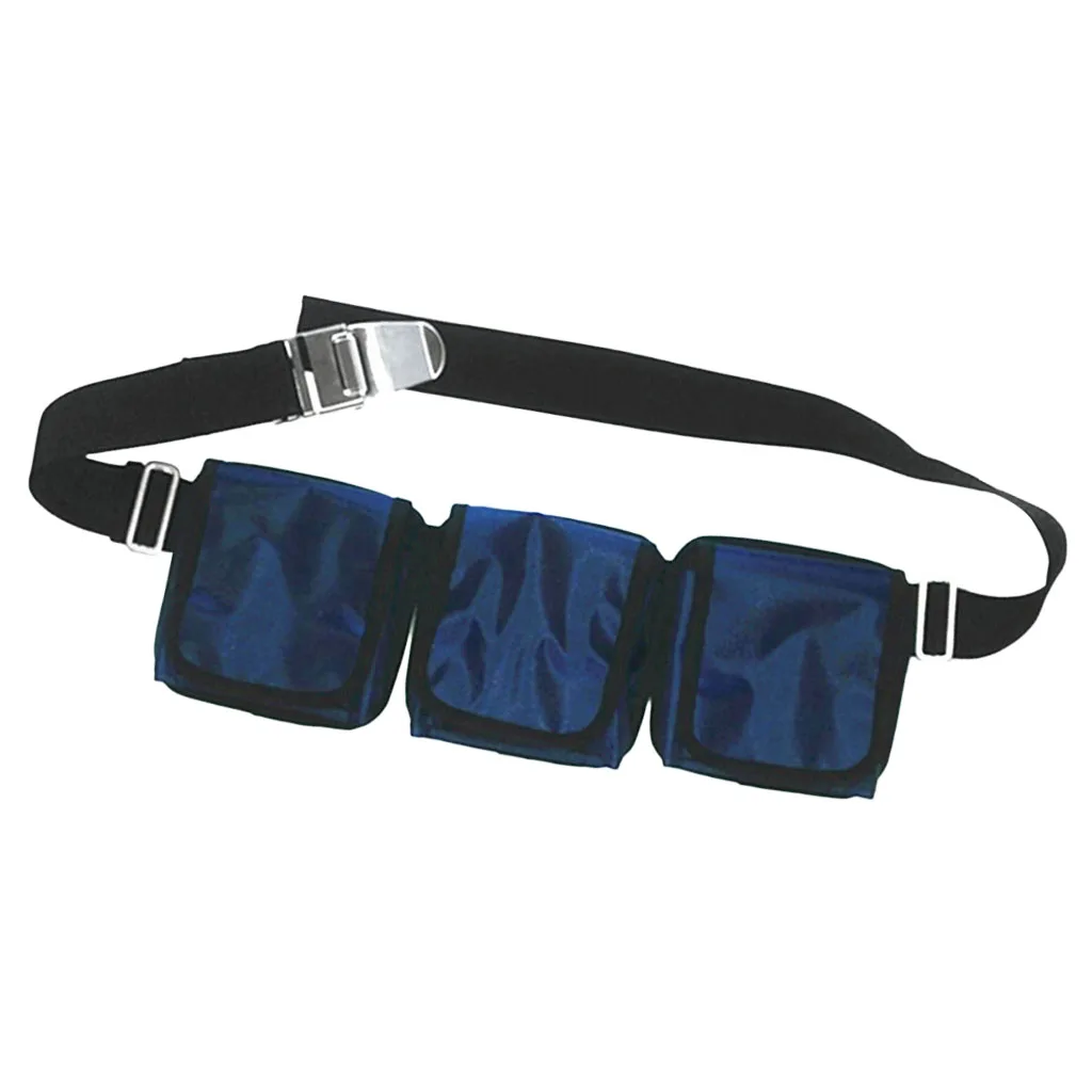 Heavy Duty Scuba Diving Pocket Pouch Weight Belts - Belt 4.9ft x 2'' Pocket 6.3'' x 6.3''