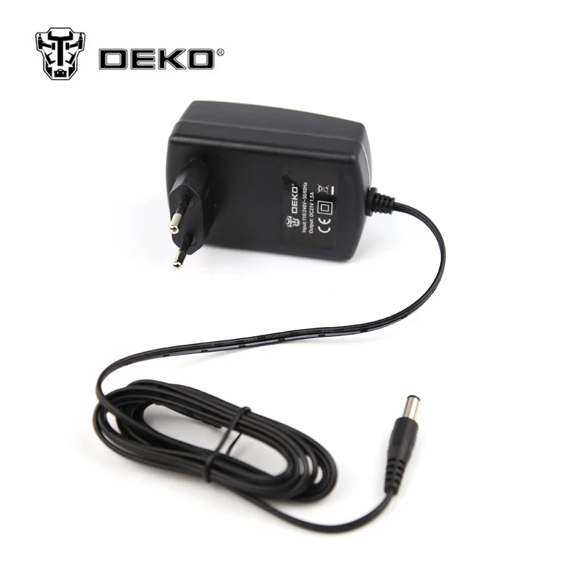 DEKO 18 В в Аккумуляторная дрель литиевая батарея зарядное устройство батарея пакет переходник для зарядного устройства