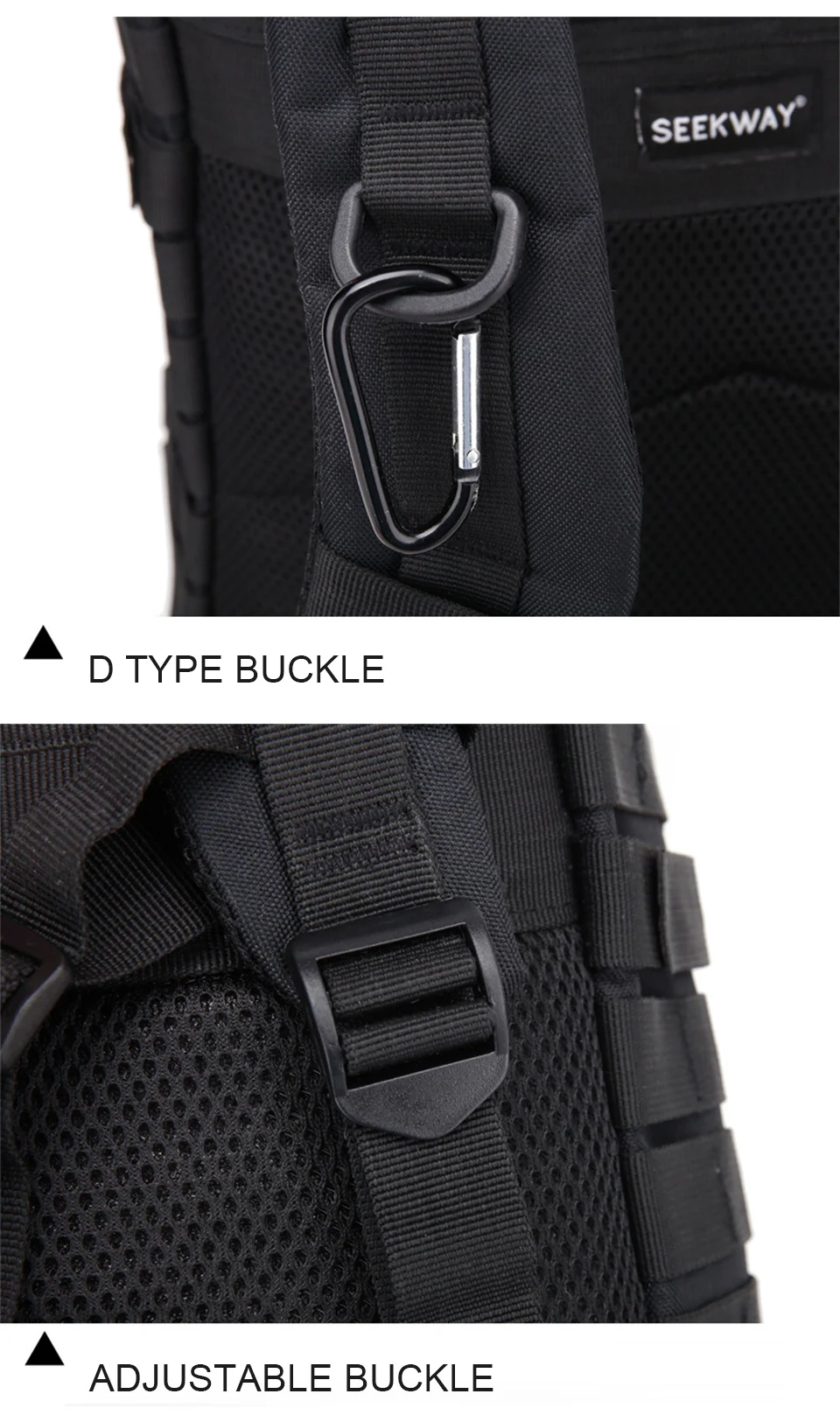 45L Tactical Outdoor Backpack Military Army Large Backpacks Assault Men Rucksack Waterproof Bags Packs Hiking Molle 3P Bagpack (11)