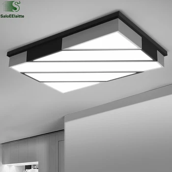 

Nordic Simple Rectangle Metal Led Ceiling Lights Lustre Acrylic Living Room Led Ceiling Lamp Bedroom Led Ceiling Lighting Light
