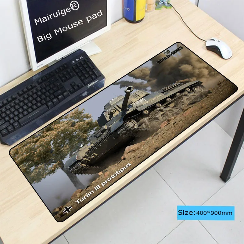  Mairuige 900*400*3MM Large Gaming Speed Mouse Pad White Locking Edge Waterproof Mouse Mat For CS go