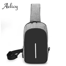 Aelicy, сумки через плечо, зарядка через usb, сумки через плечо, мужские, защита от кражи, нагрудная сумка, школьная, короткая, для поездок, мессенджеры, сумка, новое поступление